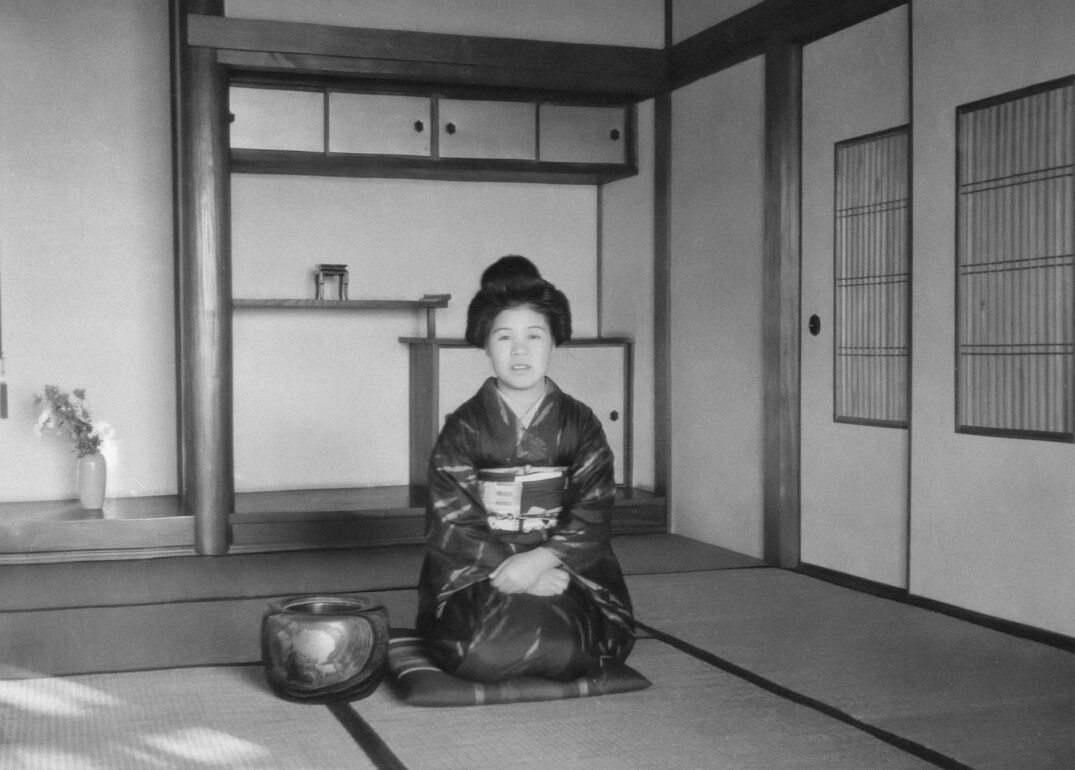 Portrait of an elderly Japanese woman smiling warmly